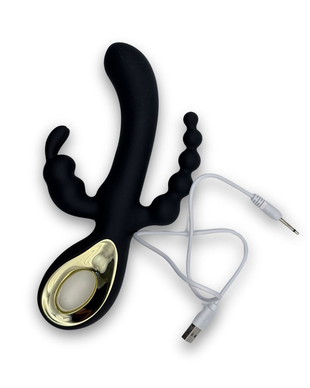 3 in 1 Rabbit Vibrator With G-Spot & Anal Stimulator