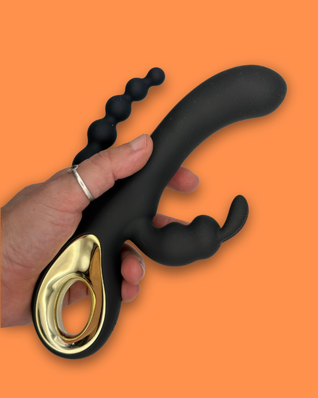 3 in 1 Rabbit Vibrator With G-Spot & Anal Stimulator